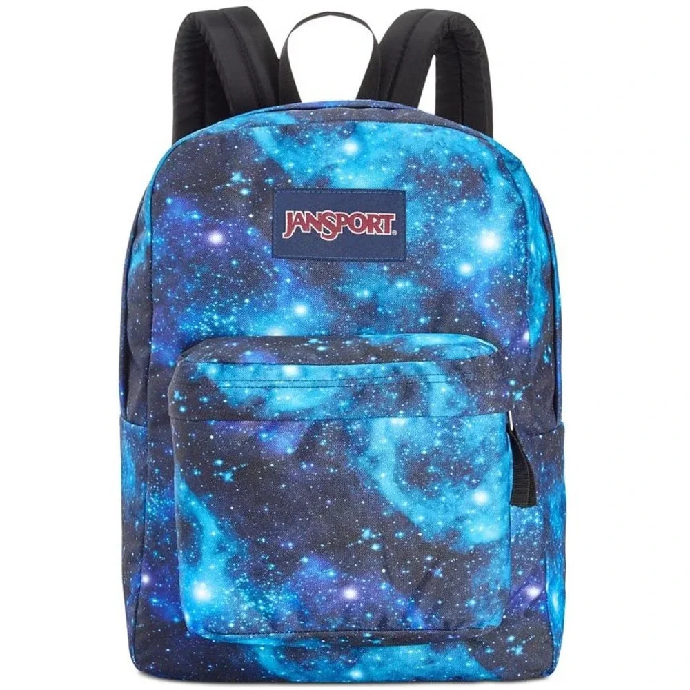 GUC Jansport mens womens galactic blue cosmic aurora borealis stars M Backpack